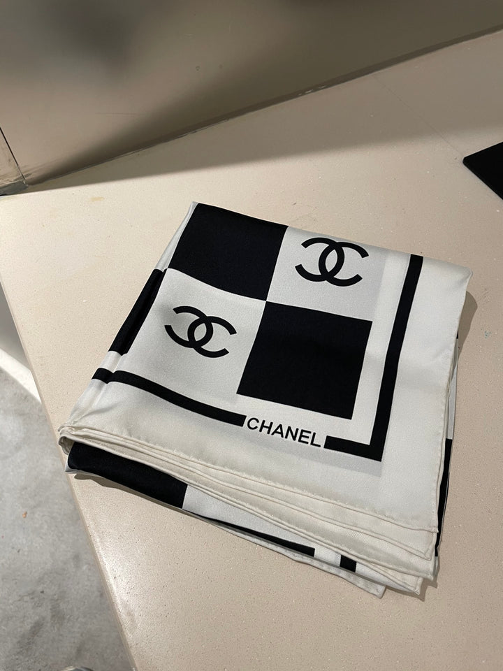 Classic Rubik's Cube Logo Silk Scarf