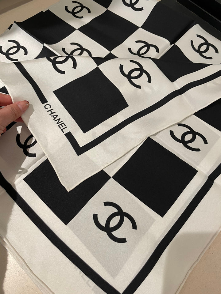 Classic Rubik's Cube Logo Silk Scarf