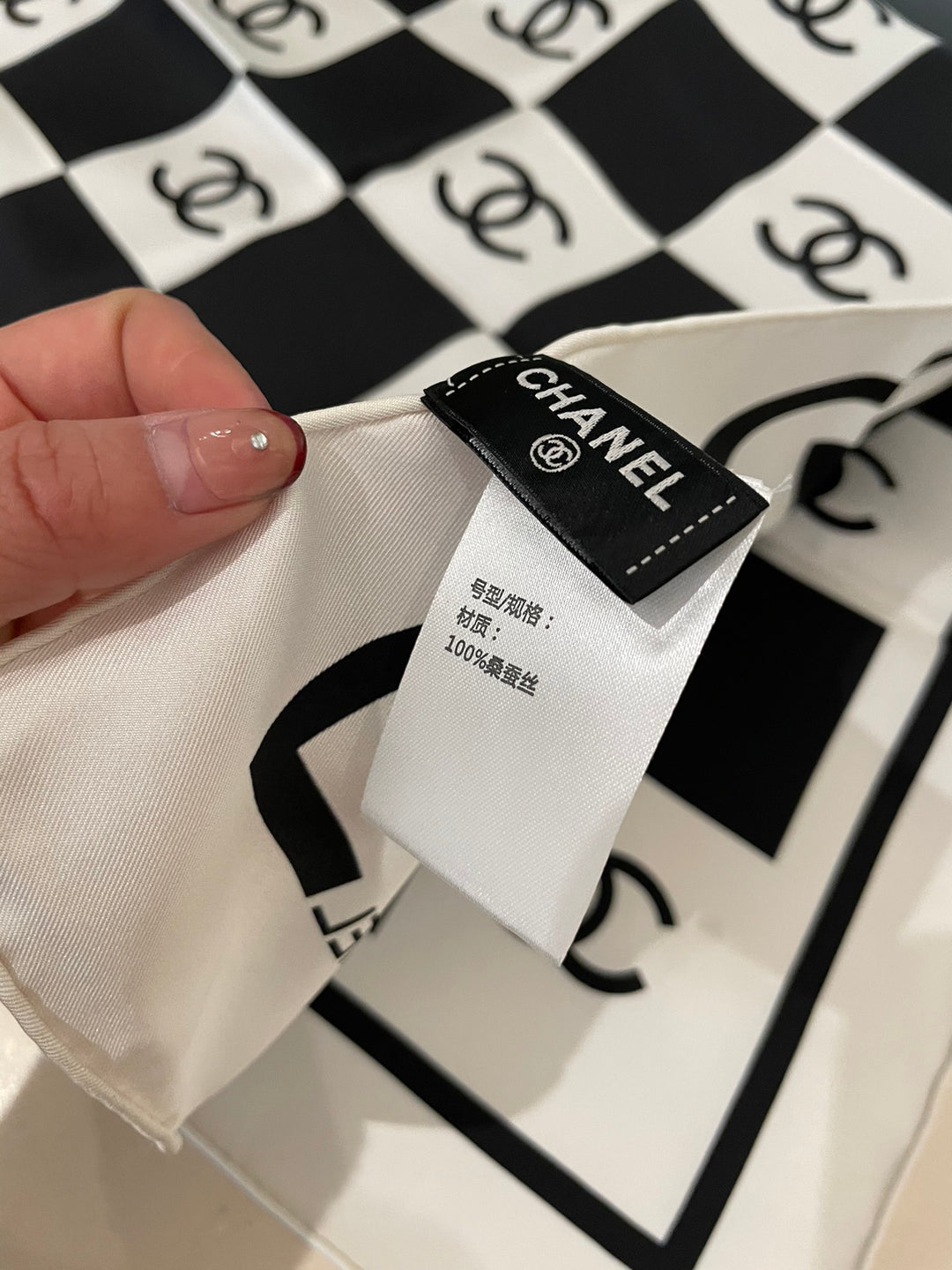 Classic Rubik's Cube Logo Silk Scarf