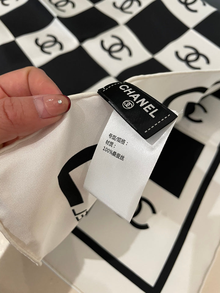 Classic Rubik's Cube Logo Silk Scarf