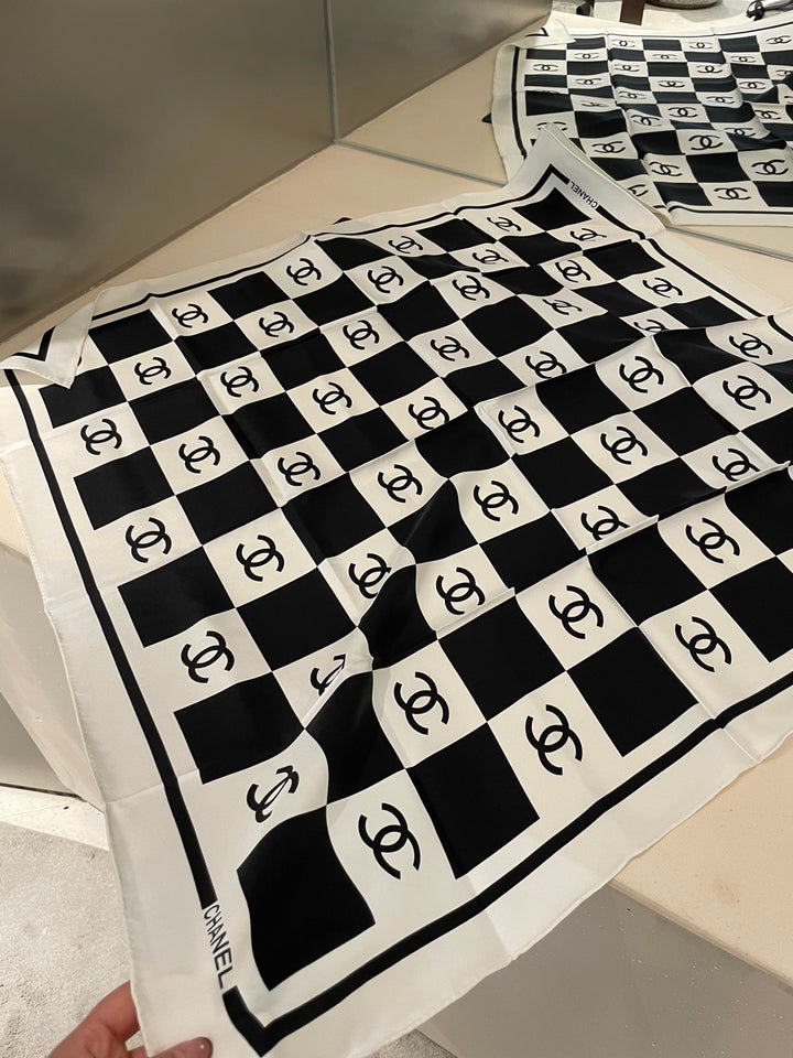 Classic Rubik's Cube Logo Silk Scarf
