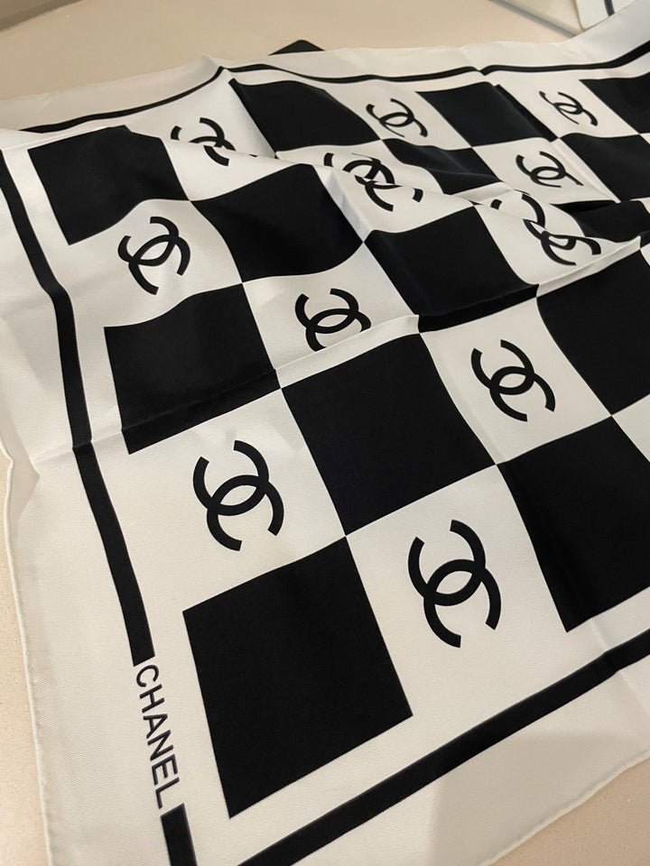 Classic Rubik's Cube Logo Silk Scarf