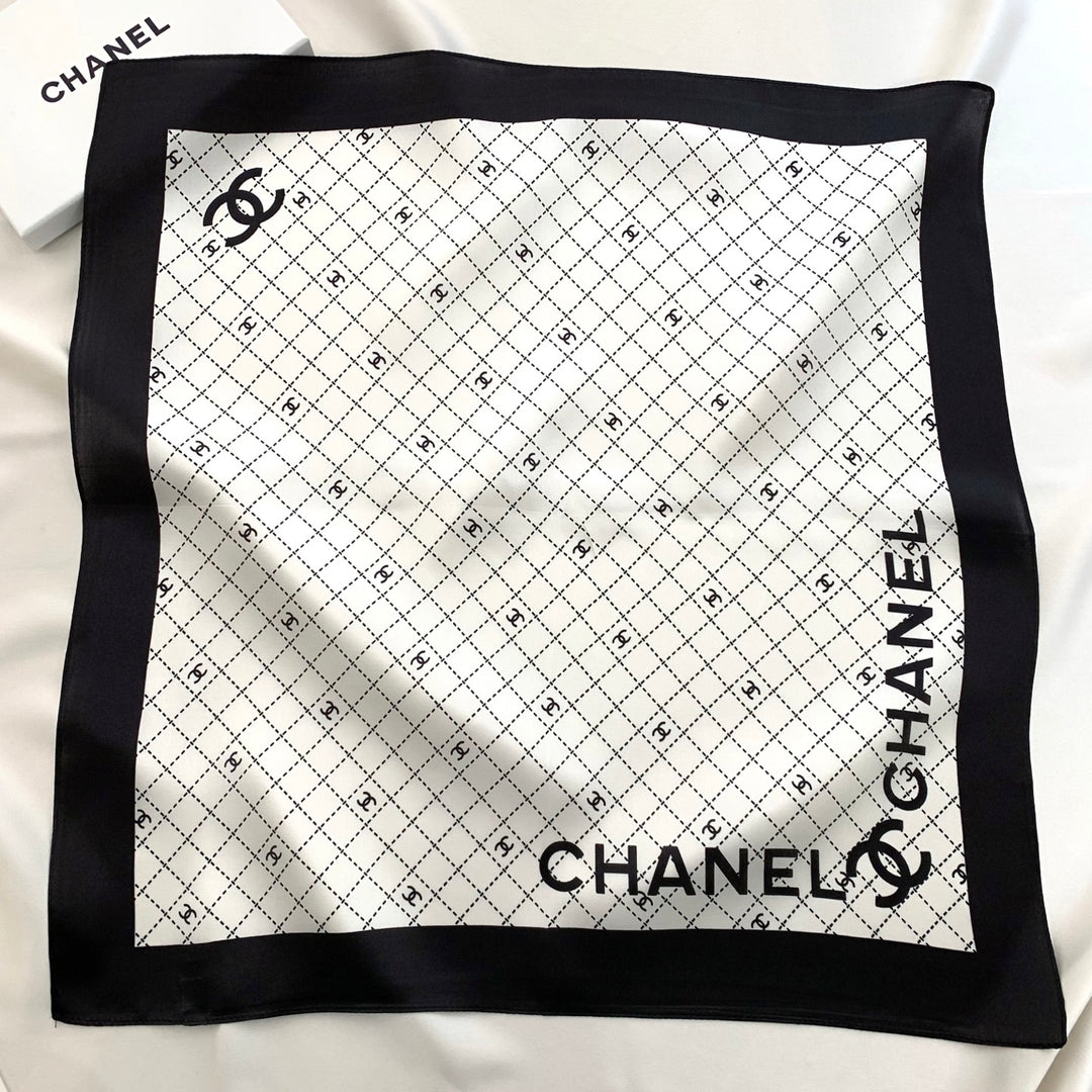Summer new plaid silk scarf
