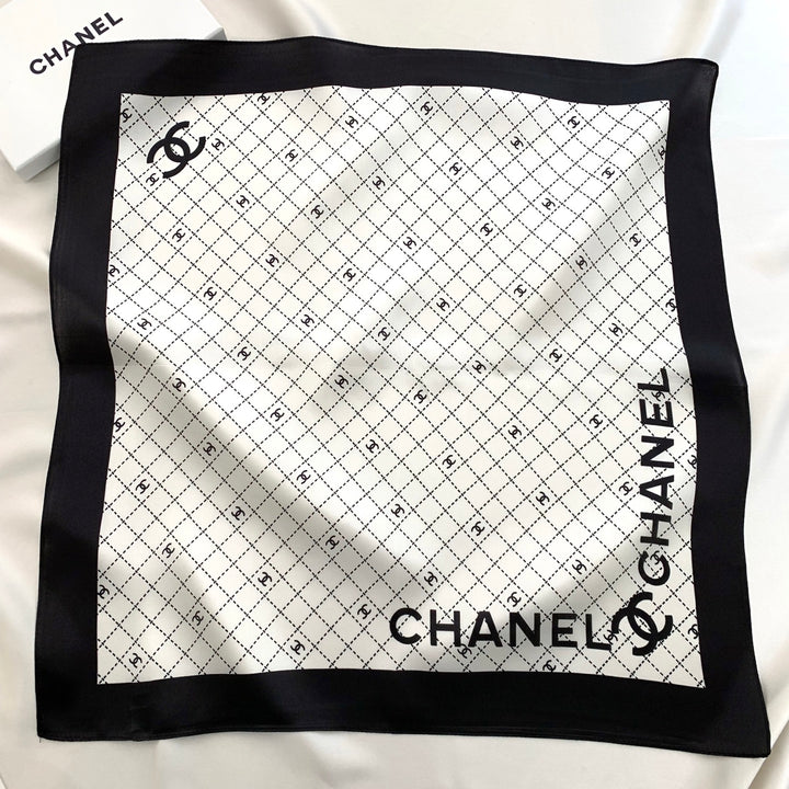 Summer new plaid silk scarf