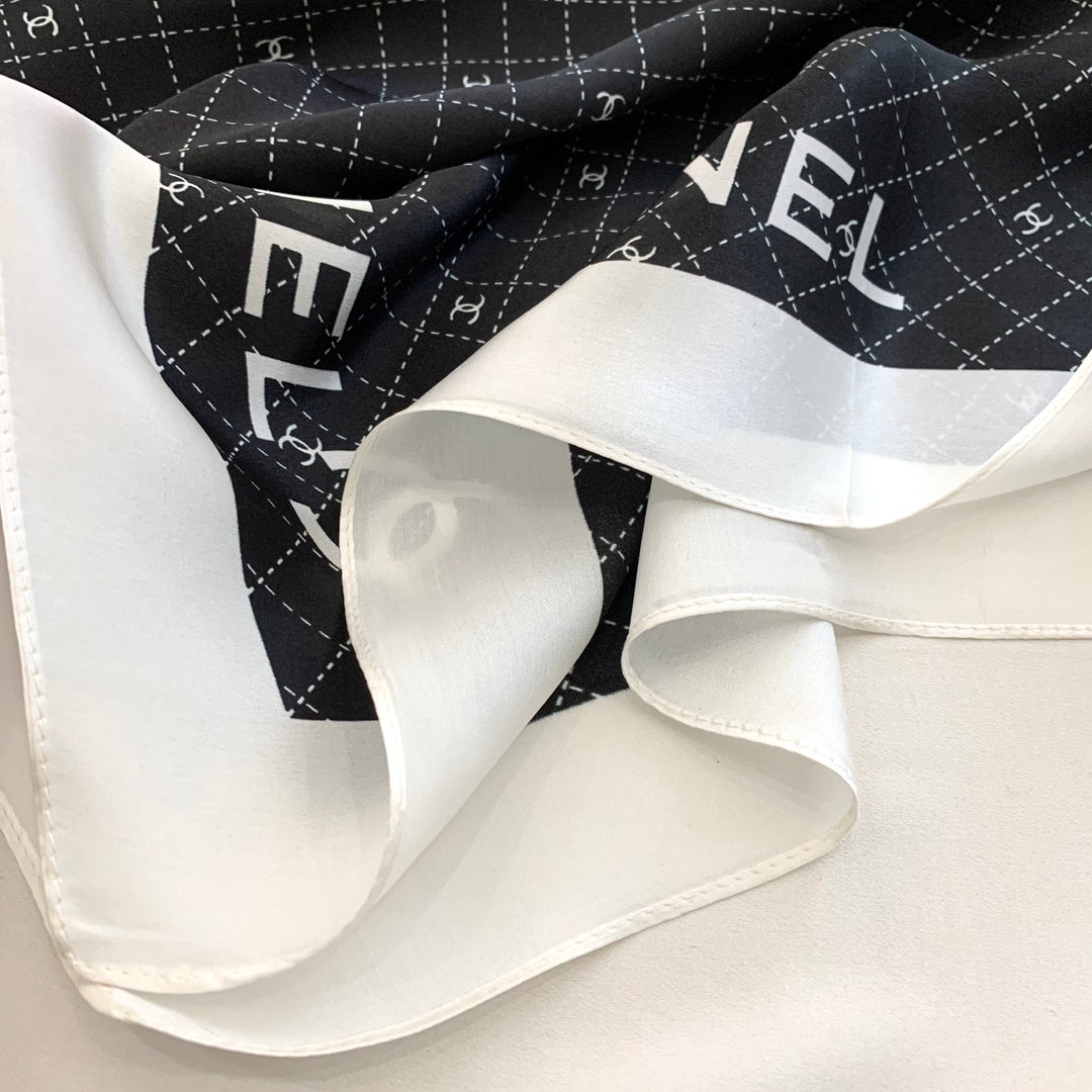 Summer new plaid silk scarf