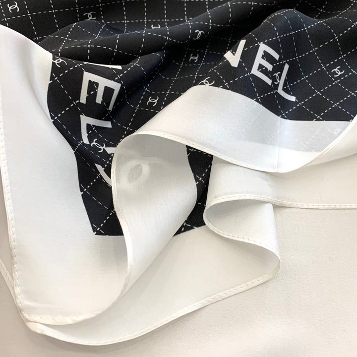 Summer new plaid silk scarf