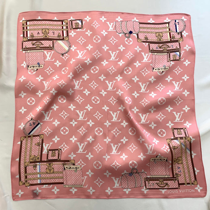 3 colors box bag printed silk scarf