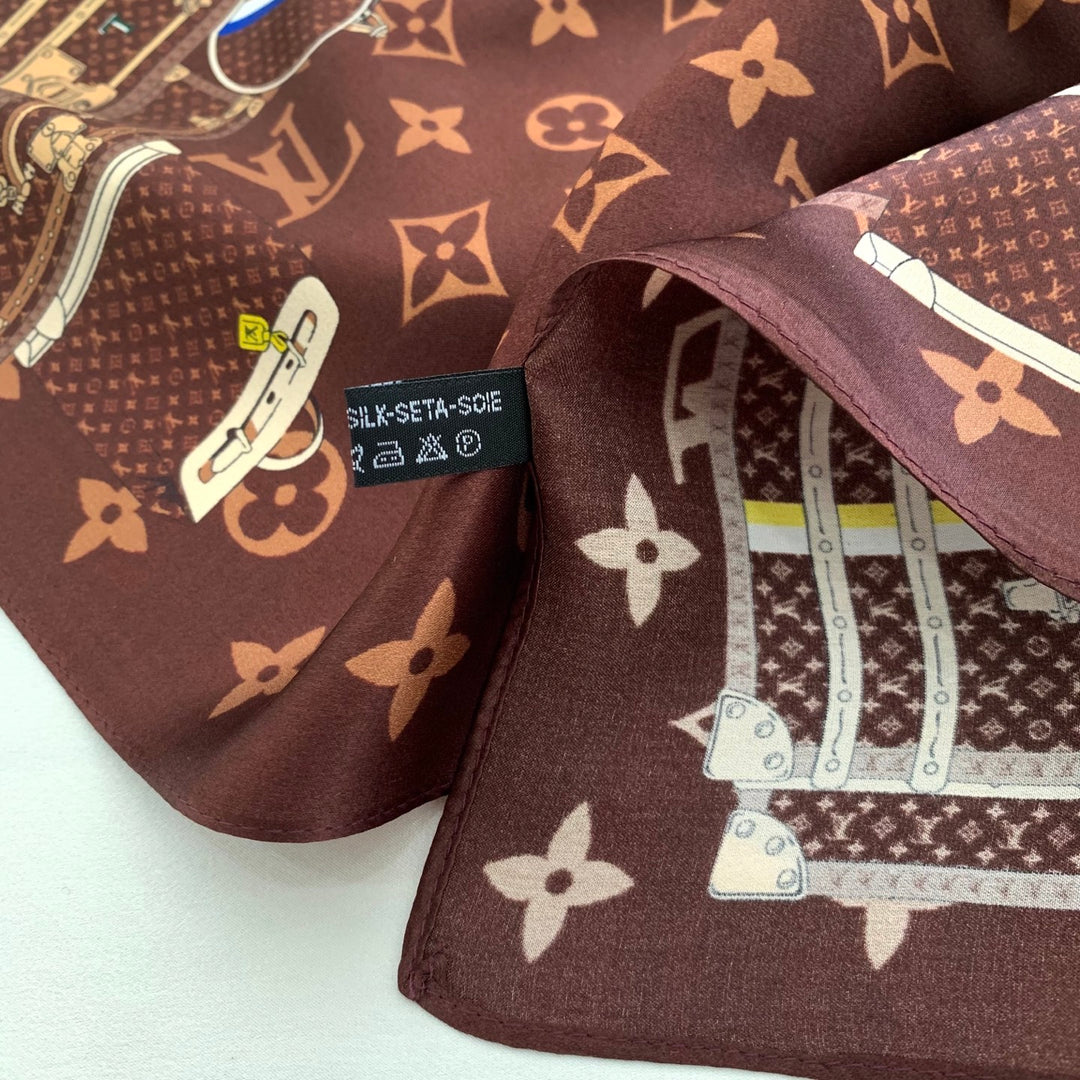 3 colors box bag printed silk scarf