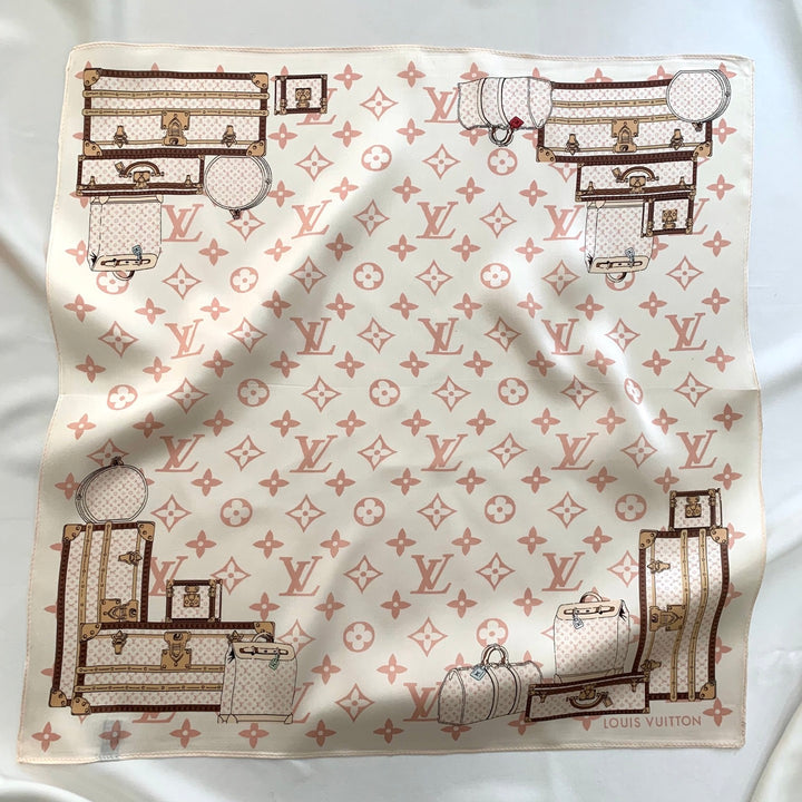 3 colors box bag printed silk scarf