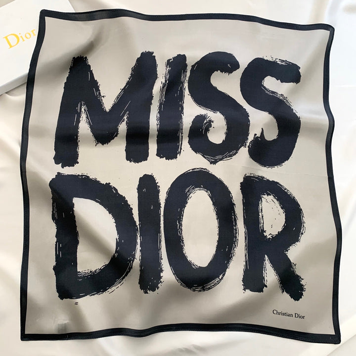 4 colors monogram silk scarf