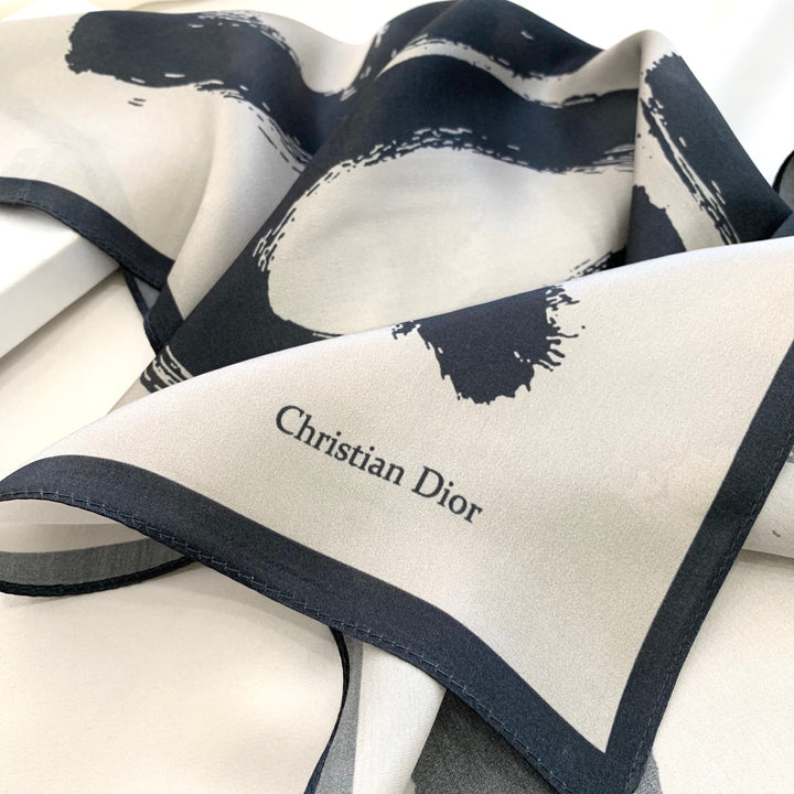 4 colors monogram silk scarf