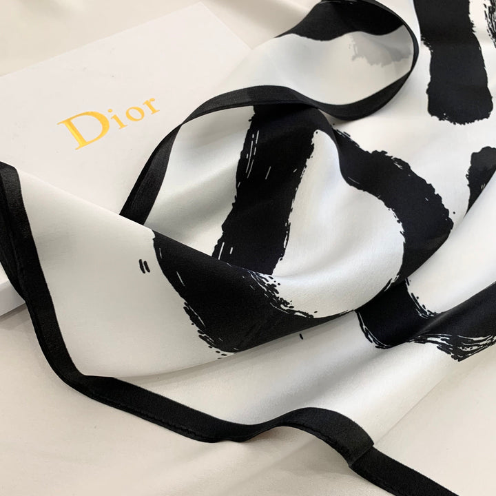4 colors monogram silk scarf