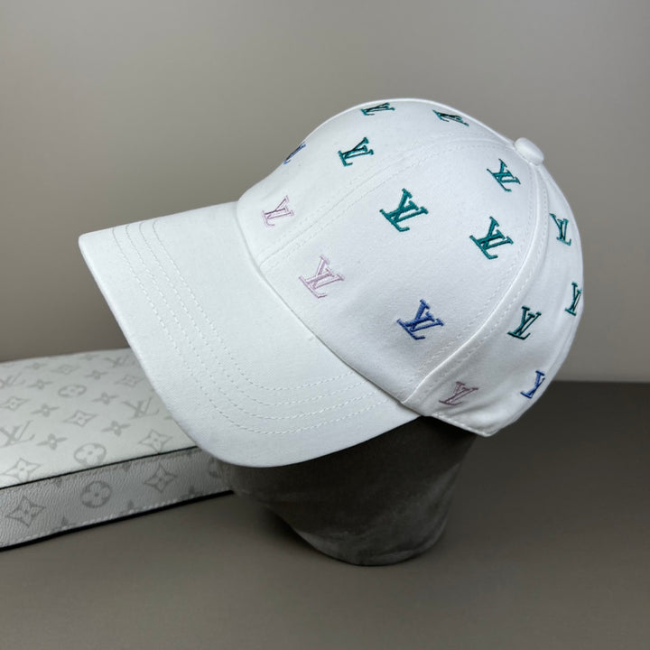 Two Color Letter Printed Cap