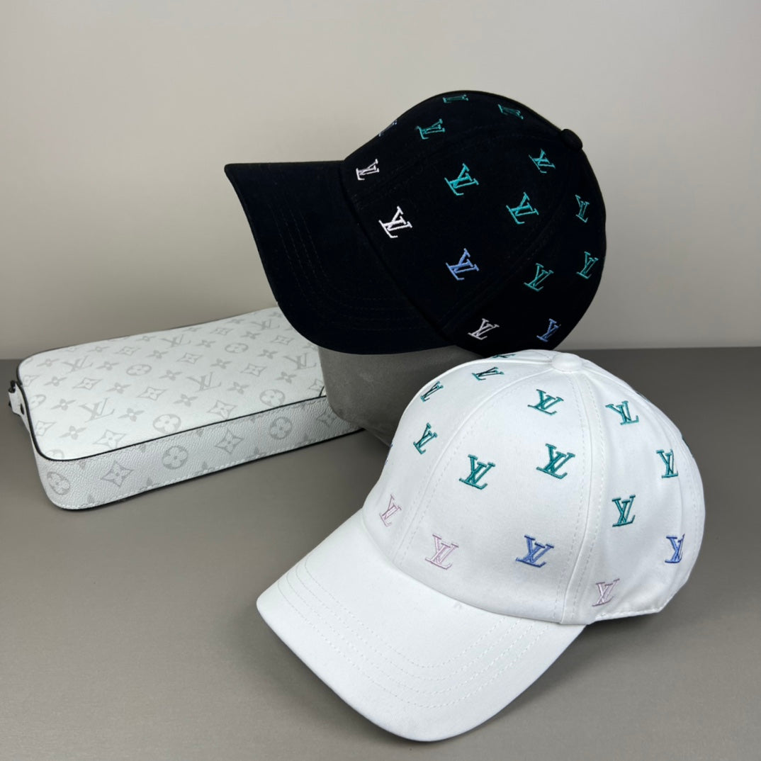 Two Color Letter Printed Cap