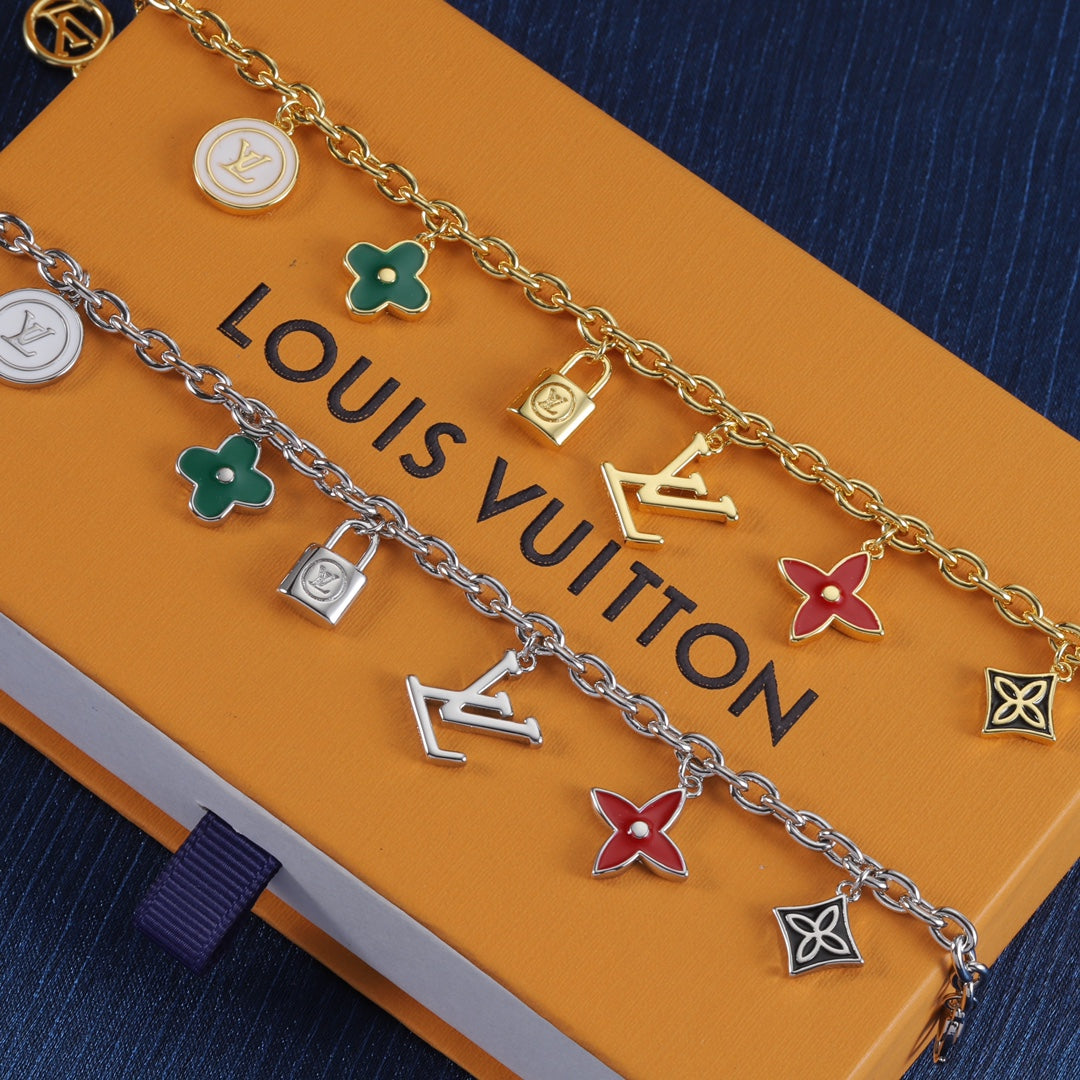 Colorful Charm Chain Bracelet