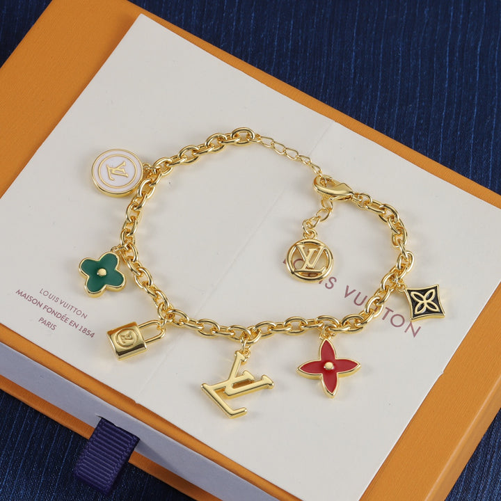 Colorful Charm Chain Bracelet