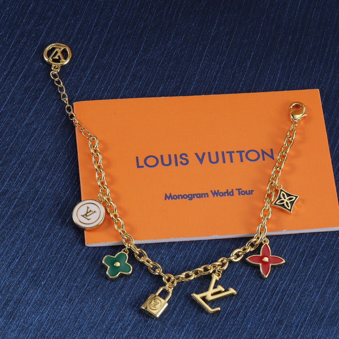 Colorful Charm Chain Bracelet