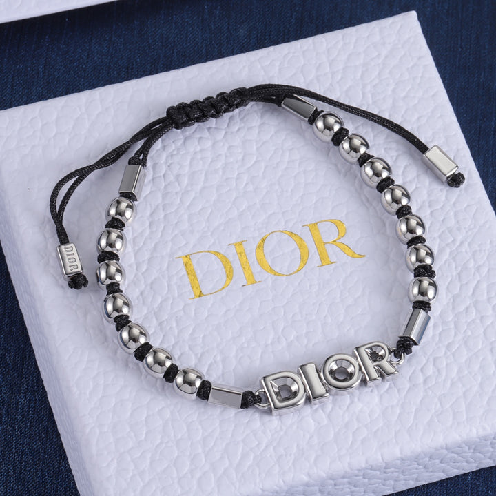 Beaded Alphabet Braided Bracelet