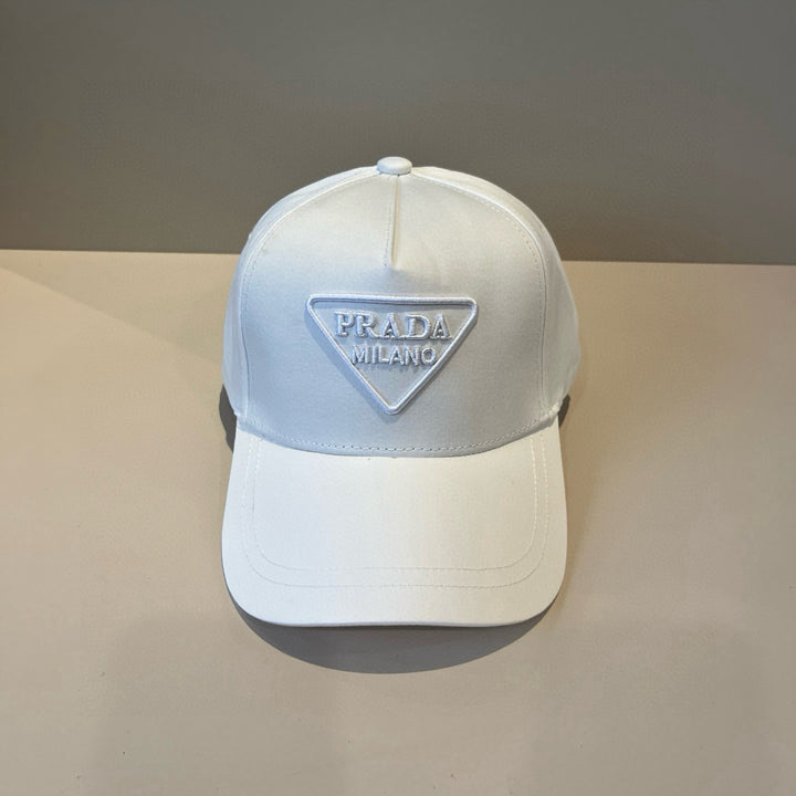 Two-color Delicate Triangle Logo Baseball Cap