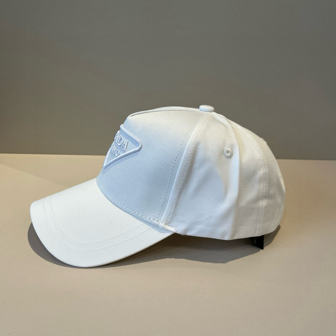Two-color Delicate Triangle Logo Baseball Cap