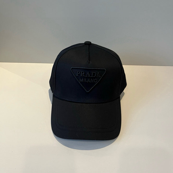 Two-color Delicate Triangle Logo Baseball Cap