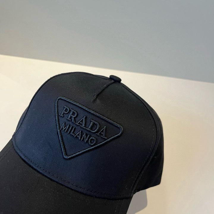 Two-color Delicate Triangle Logo Baseball Cap