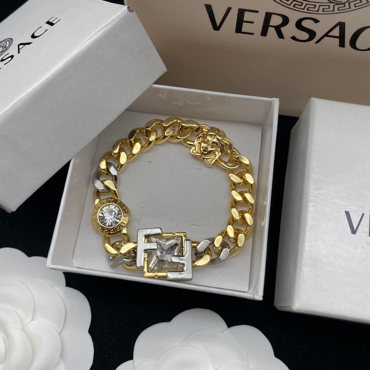 new gold plated crystal jewelry necklace