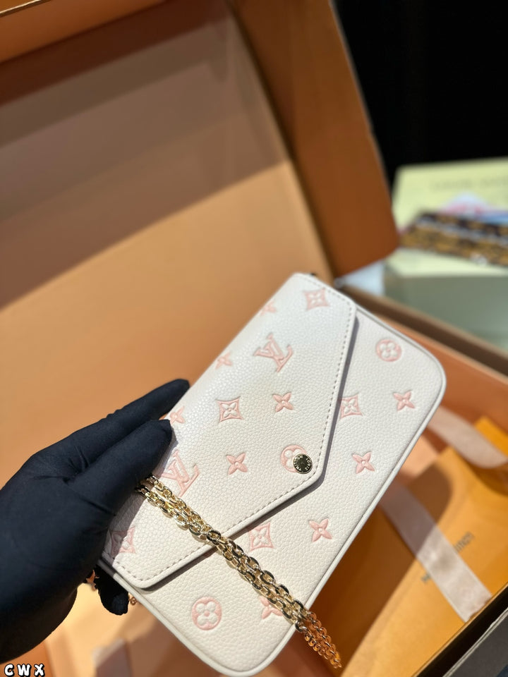 3 in 1 Chain Shoulder Crossbody Bag