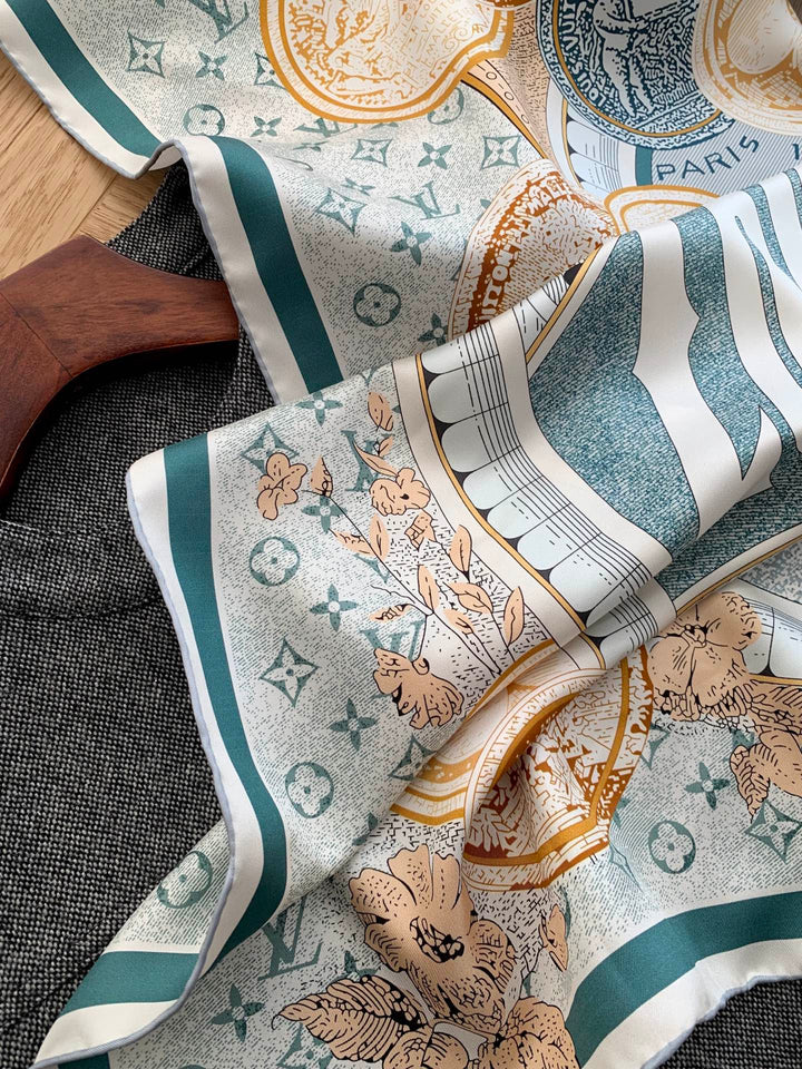 Art Printed Square Scarf