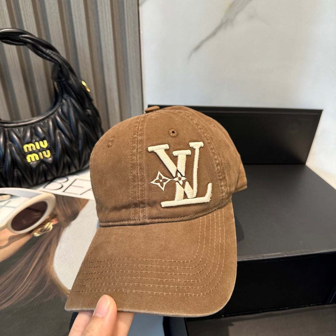4 Color Classic Logo Embroidered Baseball Cap