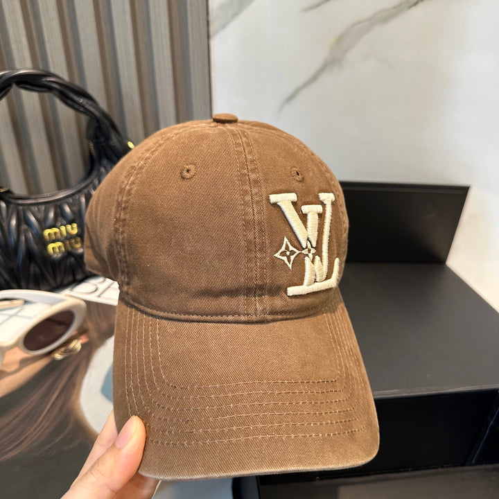4 Color Classic Logo Embroidered Baseball Cap