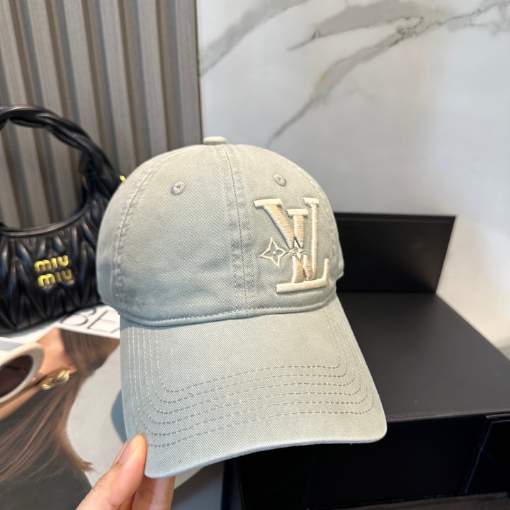 4 Color Classic Logo Embroidered Baseball Cap
