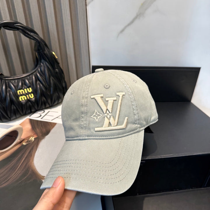 4 Color Classic Logo Embroidered Baseball Cap