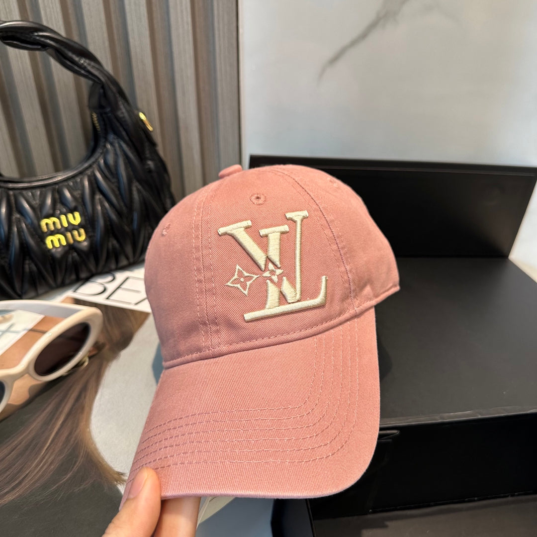 4 Color Classic Logo Embroidered Baseball Cap