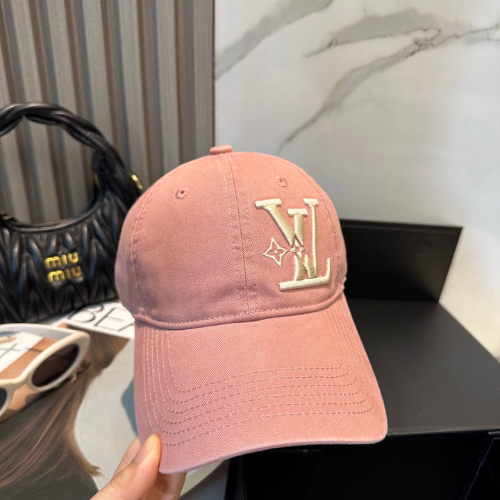 4 Color Classic Logo Embroidered Baseball Cap