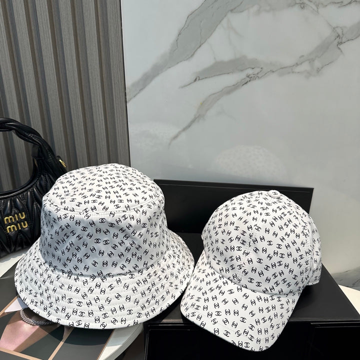 Two-color full star design fisherman's hat