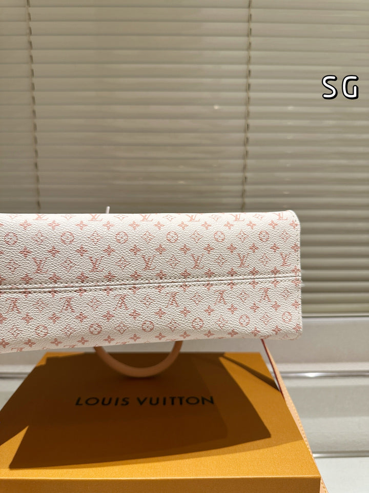 Classic Printed Two Color Matching Tote Bag