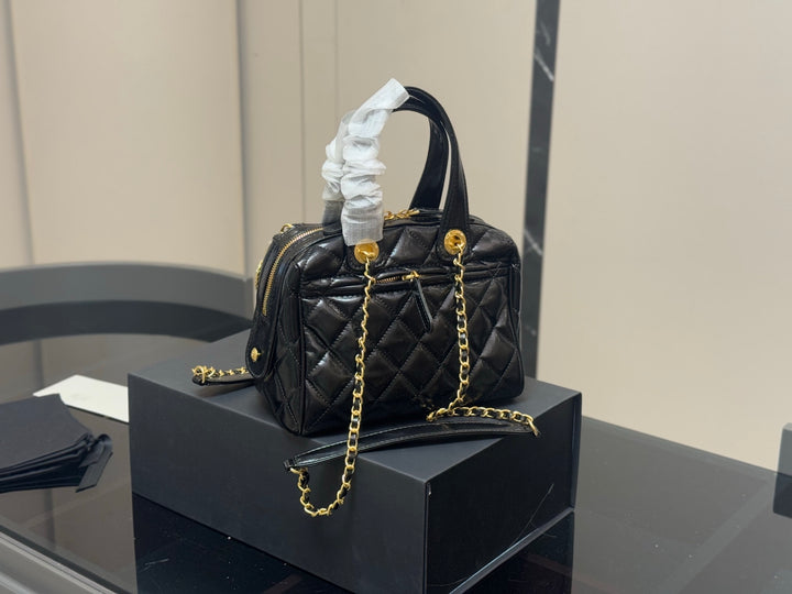 3 Colors Fashion Lattice Design Tote Bag