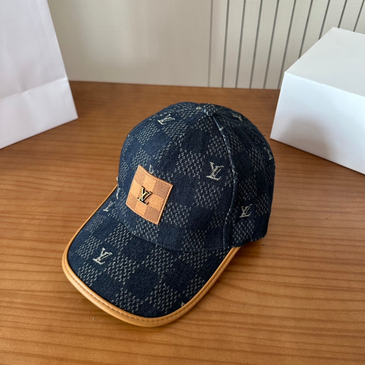 2025 New Cowboy Plaid Duck Tongue Cap