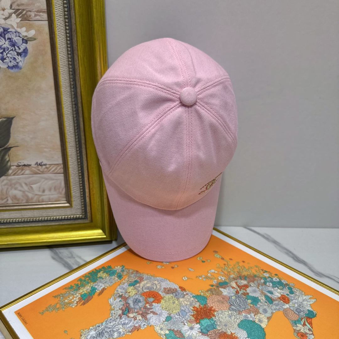 New Rhinestone Logo Duck Tongue Cap