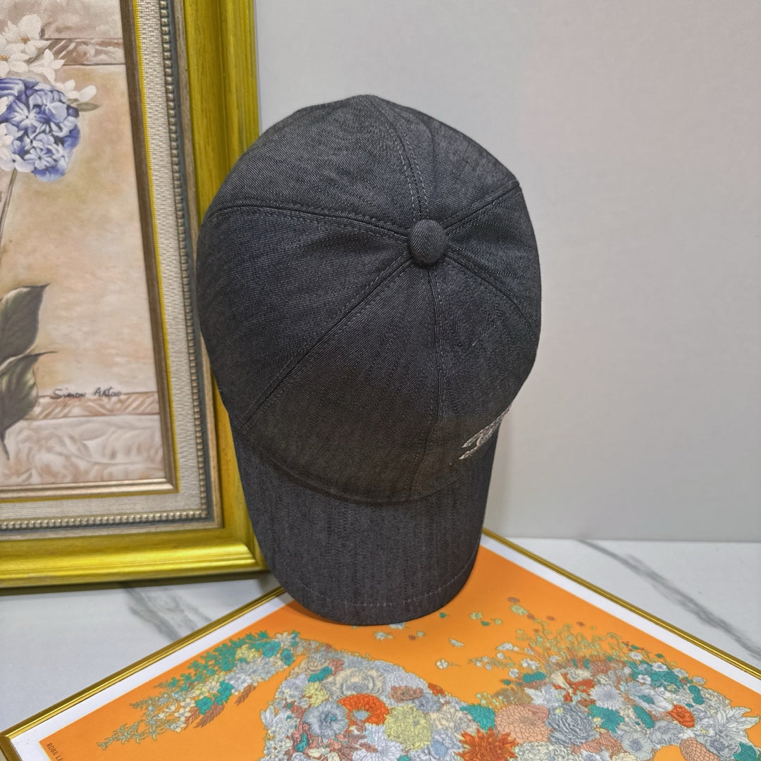 New Rhinestone Logo Duck Tongue Cap