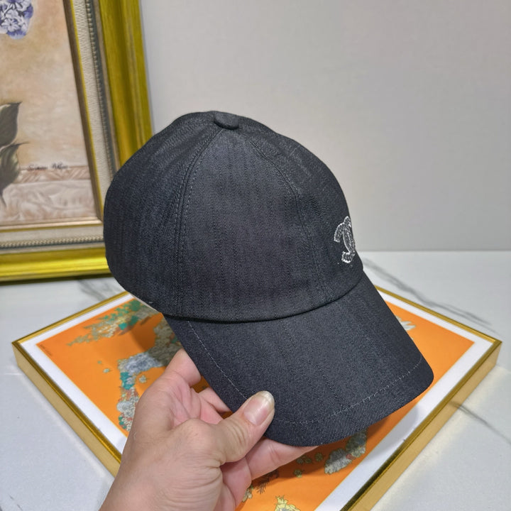 New Rhinestone Logo Duck Tongue Cap