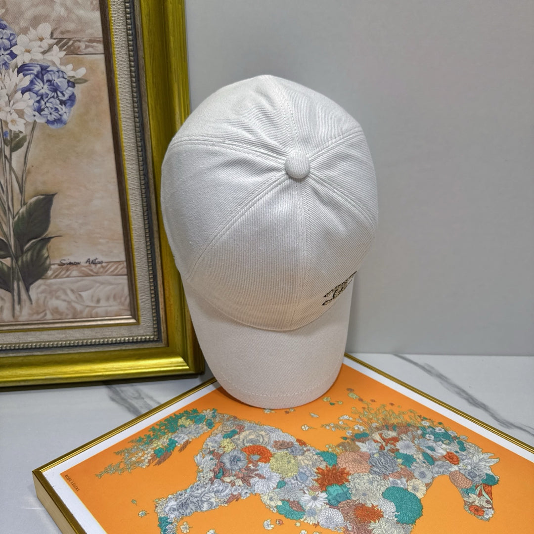 New Rhinestone Logo Duck Tongue Cap