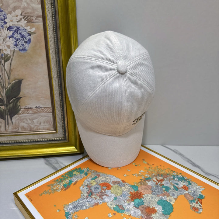 New Rhinestone Logo Duck Tongue Cap