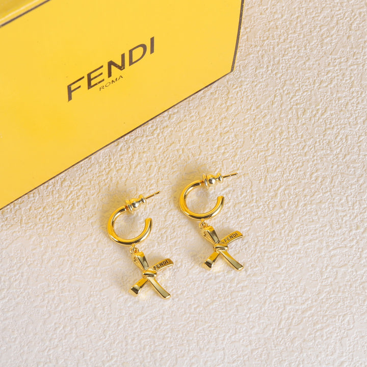fashion cross pendant earrings