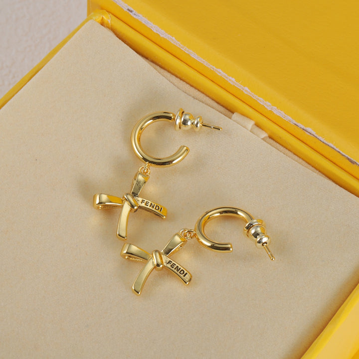 fashion cross pendant earrings