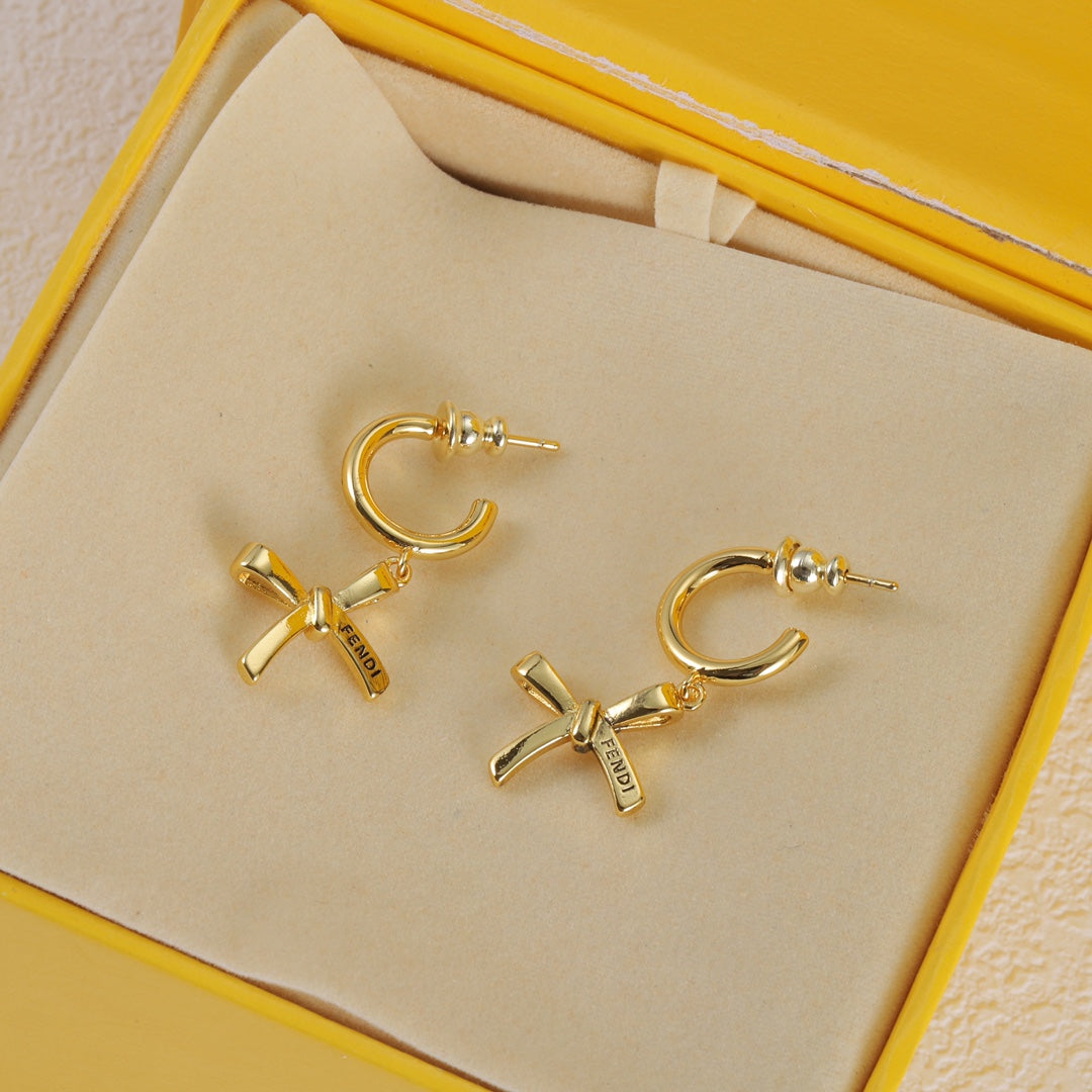 fashion cross pendant earrings