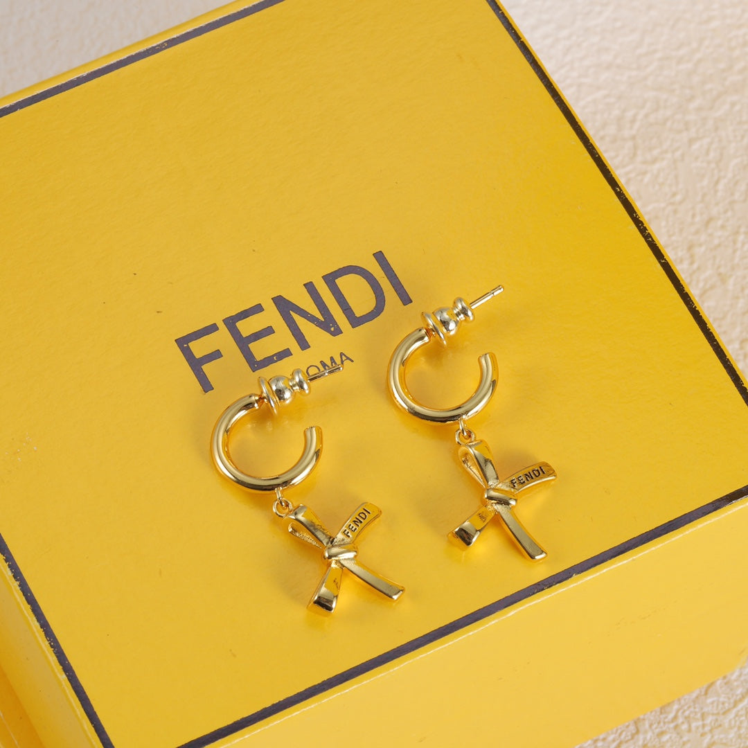 fashion cross pendant earrings
