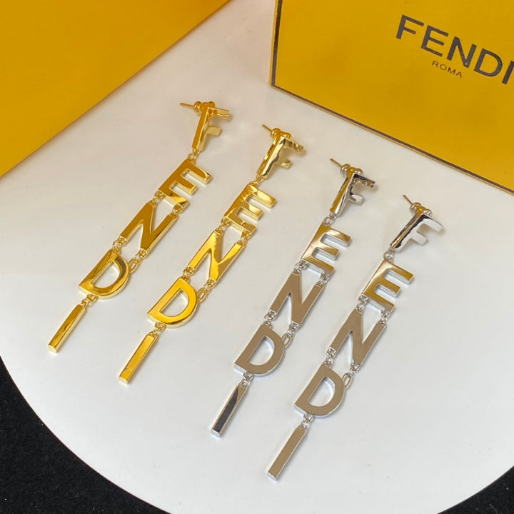 new letter tassel earrings