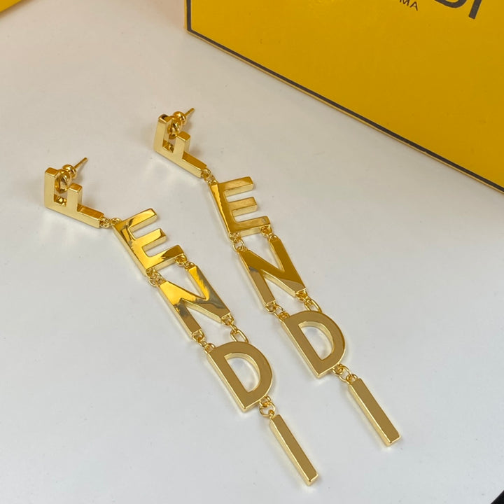 new letter tassel earrings